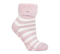 HEAT HOLDERS - 1 Paar Bettsocken Damen Stoppersocken abs antirutsch kuschelsocken socken in 8 farbig 37-42 eur (Ballerina Pink (Auckland))
