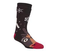 HEAT HOLDERS - 1 Paar Herren & Damen Thermo Abs Rutschfest Anti Rutsch Weihnachtssocken (39/45, Rudolph)
