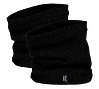 HEAT HOLDERS 2er Pack Herren Halswärmer Flauschige Fleece Loop Schal Nackenwärmer mit Innenfleece für Winter (Einheitsgröße, Schwarz)