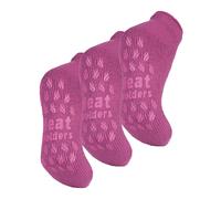 Heat Holders - 3 Paar Multipack Damen Knöchel Slipper Socken mit Gripper - Mid Pink EU 37 - 42