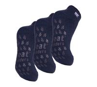 Heat Holders - 3 Paar Multipack Ladies Ankle Slipper Socken mit Gripper - Deepest Plum EU 37 - 42