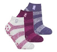 Heat Holders - 3 Paar Multipack Ladies Ankle Slipper Socken mit Gripper - Valencia EU 37 - 42