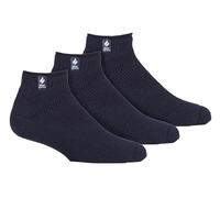 HEAT HOLDERS 3er Pack Herren Sneaker Socken Warm Thermosocken with Verstärkter Ferse und Zehen (39-45, Marine)