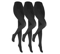 Heat Holders 3er Pack Mädchen Thermostrumpfhosen in Schwarz Weich und Komfort Winter Strumpfhose Blickdicht (7-8 Jahre, Schwarz)