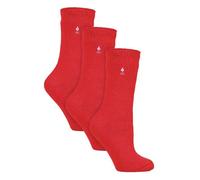 HEAT HOLDERS - 3er Pack Multipack Damen Winter Extra Warm Thermosocken (37-42, rot)