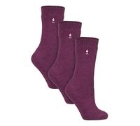HEAT HOLDERS - 3er Pack Multipack Damen Winter Extra Warm Thermosocken (37-42, tief Fuchsie)