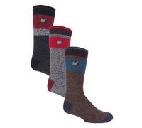 HEAT HOLDERS - 3er Pack Multipack Herren Thermosocken für den Winter - Schwarz / Grau EU 39 - 45