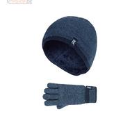 Heat Holders BSKHG204BLU710 Kinder Mütze und Handschuhe Set in blau/grau