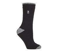HEAT HOLDERS - Damen Extra Warm Innen Flauschig Thermosocken für Geschenk | Socken für Winter (DE/NL/SE/PL, Numerisch, 37, 42, Regular, Regular, Schwarz/Weiß H & T)