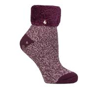 HEAT HOLDERS Damen Lounge Schoppersocken mit Federband-Umschlagbündchen Packung mit 1 Ara Cabernet 37-42