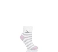 HEAT HOLDERS Damen Schlafen Manschette umdrehen Socken Packung mit 1 (Sahne, 37-42)