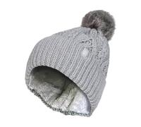HEAT HOLDERS - Damen Thermo Wintermütze Mit Bommel Rippstrick Fleecefutter