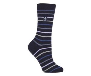 Heat Holders Damen Ultra Lite Thermo-Socken mit gebürstetem Innengarn, Marineblau (Riga) EU 37 - 42