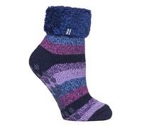 HEAT HOLDERS - Extra weiche, flauschige, rutschfeste Thermo-Socken für Damen, niedrig geschnitten, mit Griffen, Hhl18, 4-8