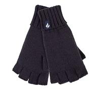 HEAT HOLDERS Handschuhe Fingerlos Damen Warm für Winter Bunt Thermo Handschuhe Ohne Finger mit Fleece Gefüttert (Einheitsgröße, Navy Solid)