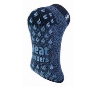 HEAT HOLDERS - Herren 2.3 TOG Winter Warm Schick Knöchelsocken Dicke Socken Anti Rutsch Thermo Socken mit Griff (45-50 EU, LC Navy/Denim)