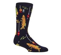 Heat Holders Herren Kuschelsocken Lustig Lite | Atmungsaktiv Mehrfarbig Dick Fleece Witzig Thermosocken (39-45, Angeln)