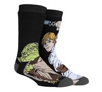 HEAT HOLDERS Herren Star Wars Socken Lite | Atmungsaktiv Lustig Fantasie Thermosocken (39-45, Luke & Yoda)