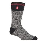 HEAT HOLDERS - Herren Winter Extra Warm Thermosocken für Geschenk | Innenfleece Socken (DE/NL/SE/PL, Numerisch, 39, 45, Regular, Regular, Schwarz Rot (Porto))