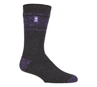 HEAT HOLDERS - Herren Winter Extra Warm Thermosocken für Geschenk | Innenfleece Socken (DE/NL/SE/PL, Numerisch, 39, 45, Regular, Regular, Charcoal/Purple (Athen))