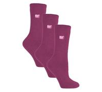 HEAT HOLDERS Lite - Damen 3er Pack Thermosocken für Winter | Socken mit Innenfleece (37-42, Tiefe Fuchsie)
