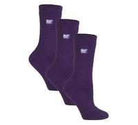 HEAT HOLDERS Lite - Damen 3er Pack Thermosocken für Winter | Socken mit Innenfleece (37-42, Violett)