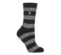 HEAT HOLDERS Lite - Damen Dünn Bunt Muster Motiv Thermosocken für Geschenk | Socken für Winter (37-40, Schwarz/Weiß (Bologna))