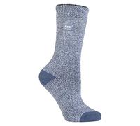 HEAT HOLDERS Lite | Damen Warme Winter Dünn Thermosocken | 37-42 EU (Denim/Creme)