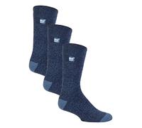 HEAT HOLDERS Lite - Herren 3er Pack Thermosocken für Winter | Socken mit Innenfleece (39-45, Blau)