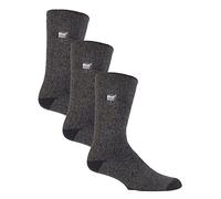 Heat Holders Lite - 3 Paar Multipack Herren isolierte thermische Socken für den Winter | dünne & warme Socken für Kleid Socken - Charcoal EU 39 - 45
