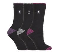 Heat Holders - Lot 3 Paires Chaussettes Thermiques Isolées Femme Hiver - Bande EU 37 - 42