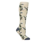 HEAT HOLDERS RHS The Royal Horticultural Society Damen Thermal Socken x RHS 1.6 TOG, Warm, Wellington Stiefelsocken, Obst, Botanisch Gemustert, Geschenk, 1 Paar Größe 37-42 Blatthafer 37-42