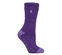 HEAT HOLDERS - Rutschfeste Damen-Thermo-Slipper-Socken mit Griffen 4-6,5