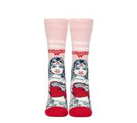 HEAT HOLDERS SOCKSHOP Damen Socken - DC Comic Charakter 1.6 TOG Lite Warme Thermik Gemustert Wonder Woman Socken 1 Paar Pack Rosa/Rot 37-42