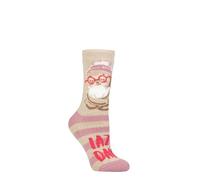 HEAT HOLDERS SOCKSHOP Damen Socken - Fun Feet Lite Warm Thermal Neuheit Gemustert Socken 1 Paar Größe 37-42 Geschenkidee für den Winter Entspannte Tage 37-42
