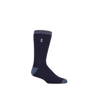 HEAT HOLDERS SOCKSHOP Herren 1.6 TOG Lite Gestreifte, Gemusterte & Argyle Socken 1 Paar (Amsterdam Ferse & Zehen Marine, 39-45)