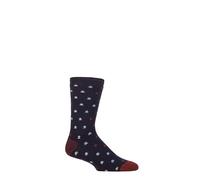 HEAT HOLDERS SOCKSHOP Herren 1.6 TOG Lite Gestreifte, Gemusterte & Argyle Socken 1 Paar (DE/NL/SE/PL, Numerisch, 39, 45, Regular, Regular, Marlsoll Bäume Marine/Merlot)