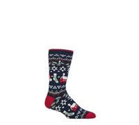 HEAT HOLDERS SOCKSHOP Herren 1.6 TOG Lite Weihnachten Socken Packung 1 (DE/NL/SE/PL, Numerisch, 39, 45, Regular, Regular, Festliche Botschaft)