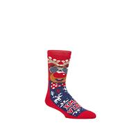 HEAT HOLDERS SOCKSHOP Herren 1.6 TOG Lite Weihnachten Socken Packung 1 Jazziger Rudolf 39-45