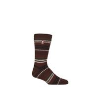 HEAT HOLDERS SOCKSHOP Herren 2.3 TOG Gemustert und schlicht Thermische Socken Packung 1 Leavenworth Kastanie/Burgund 39-45
