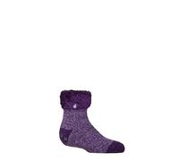 HEAT HOLDERS SOCKSHOP Kinder Socken - Schmucklos Lounge Socken, Thermal, Winter Warm, 1 Paar, 8-12 Jahre Annabelle Twist Lila