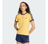 HEATHER 3-STREIFEN CALI T-SHIRT Warm Vanilla / Bold Gold / Night Indigo S
