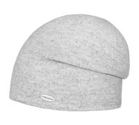 Beanie CHILLOUTS "Vaiana Hat", Damen, grau (light grau meliert), Feinstrick, Viskosemischung, meliert, Mützen Beanie, mit locker-lässiger Passform, kleines Markenlogo (37638010-0) light grau meliert