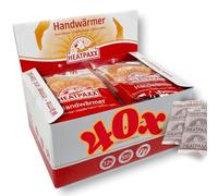 HeatPaxx Handwärmer - 40 Paar - Luftaktivierte Einweg-Wärmepads für Outdoor, Wintersport & Alltag - Bis zu 12 Stunden Wärme