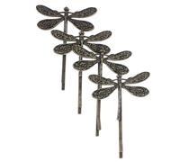 HEATSHAKING Dekorative Haarklammern Schonend für Haar aus Zinklegierung für Damen Vintage Metall Haarspangen 4 Stück-pack mit Libellen Design Fallen nicht Leicht Ab Geeignet für Täglichen