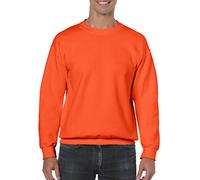 Heavy Blend 227 g, 50/50 Fleece Crew (G180), Orange/Abendrot im Zickzackmuster (Sunset Chevron), Medium