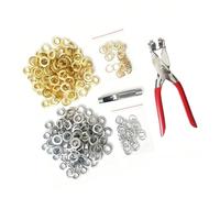 Heavy Duty 200 Stück 12 Mm Eisen Ösen Mit Blumenmuster Und Ösenzange Geeignet Für Leder Leinwand Bastelprojekte Ösen Druckknöpfe Zum Basteln