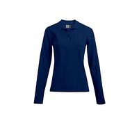 Promodoro Poloshirt E4605 – schweres Langarm – Damen Plus Size – Marineblau XXL