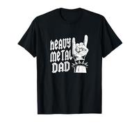 Heavy Metal Dad Rocks Rockhand Teufelsgruß Vatertag T-Shirt
