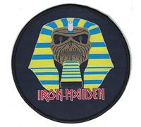 Heavy Metal Patch - IRON MAIDEN - Powerslave Aufnäher/Patch, passend für Iron Maiden Musik-Fanbekleidung - World Slavery Tour